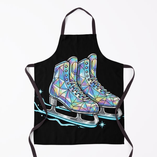 Aperçu de l'œuvre Autocollant holographique pour patins à glace | Texture géométrique à facettes créée et vendue par Thaliandra.