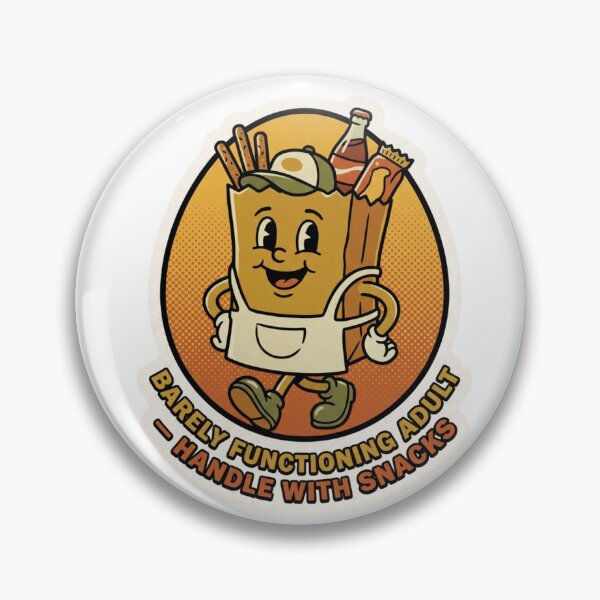 Item preview, Barely Functioning Adult Retro Sticker designed and sold by MTeesGA.