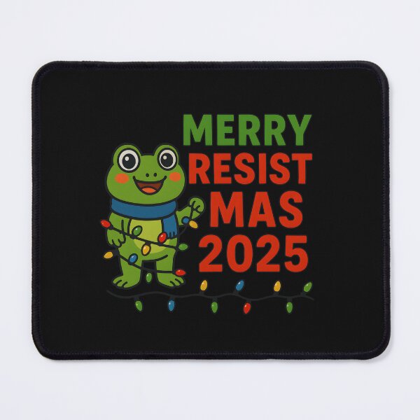 Item preview, Merry Resistmas 2025, funny political Christmas gift, festive activism holiday humor graphic tee designed and sold by saloui.