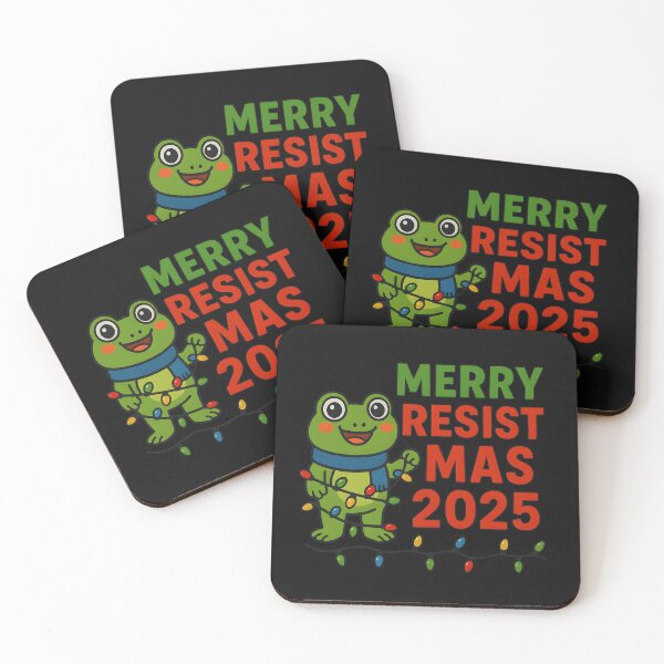 Item preview, Merry Resistmas 2025, funny political Christmas gift, festive activism holiday humor graphic tee designed and sold by saloui.