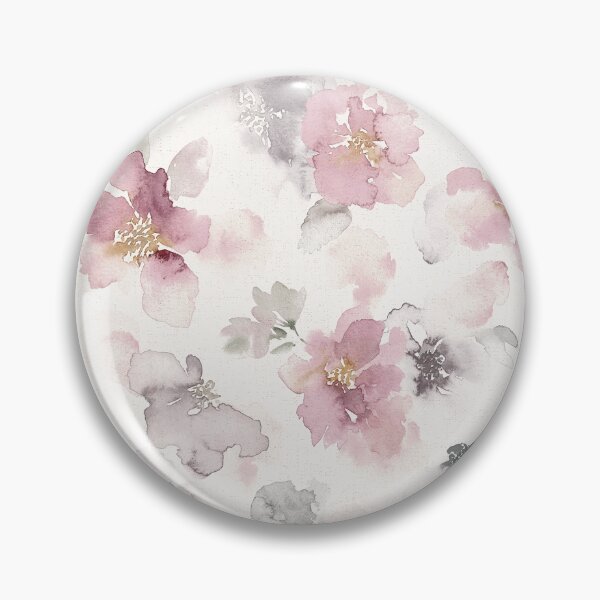 Item preview, Misty pink floral watercolor designed and sold by Lolah-Studio.