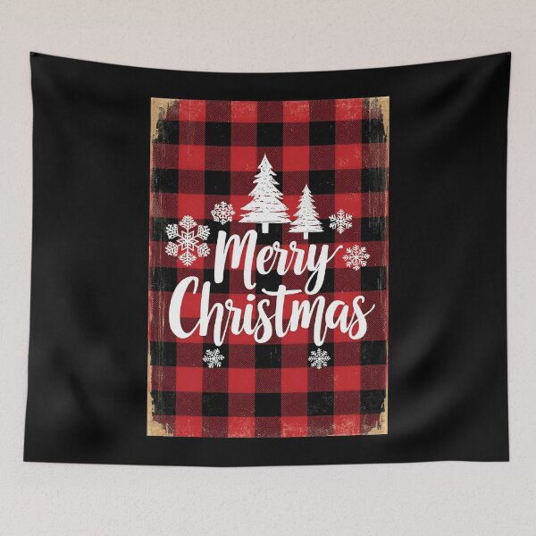 Item preview, Nordic Winter Plaid Christmas Trees designed and sold by ChicTrendz.