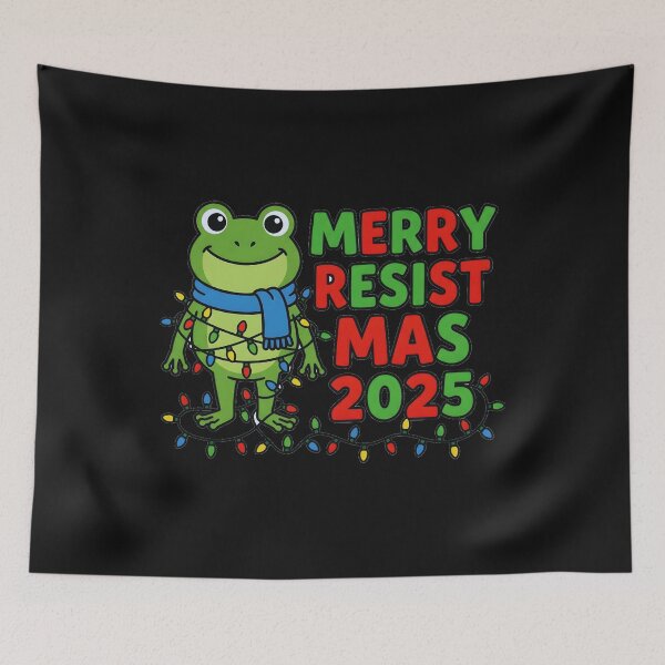 Item preview, Funny Political Christmas Shirt Merry Resistmas 2025, holiday activism gift, festive humor graphic tee designed and sold by saloui.