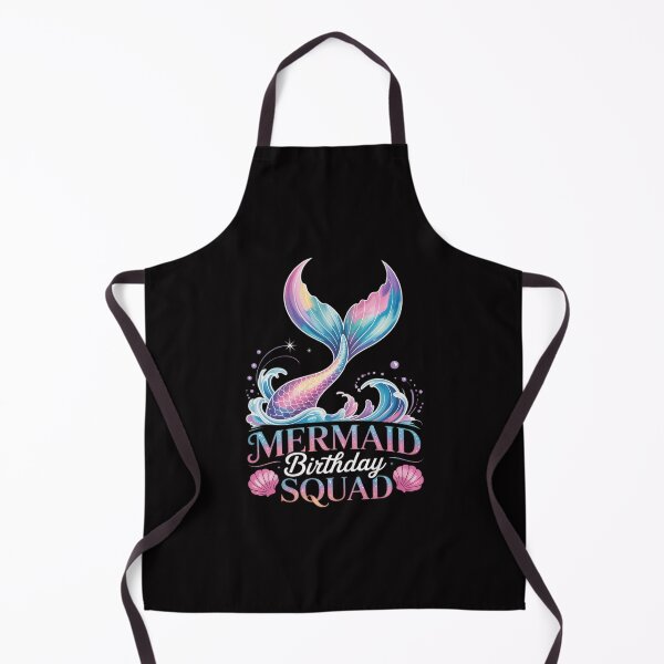 Item preview, Mermaid Birthday Squad Party Girls Cute Ocean Watercolour designed and sold by demarioTTS.