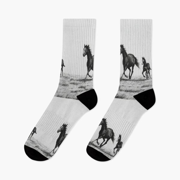 Item preview, A Mustang mare and her foal running freely across an open plain Horses in Motion designed and sold by CDC40.