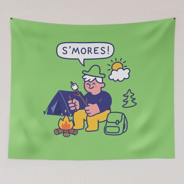 Item preview, S'mores Campfire: Sweet Camping Adventure designed and sold by ArtPandax.