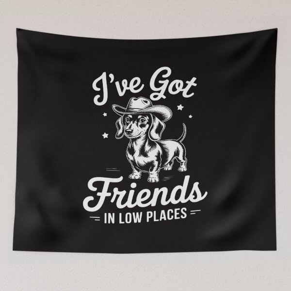 Item preview, I've Got Friends In Low Places Dachshund Cowboy designed and sold by portcrysral.
