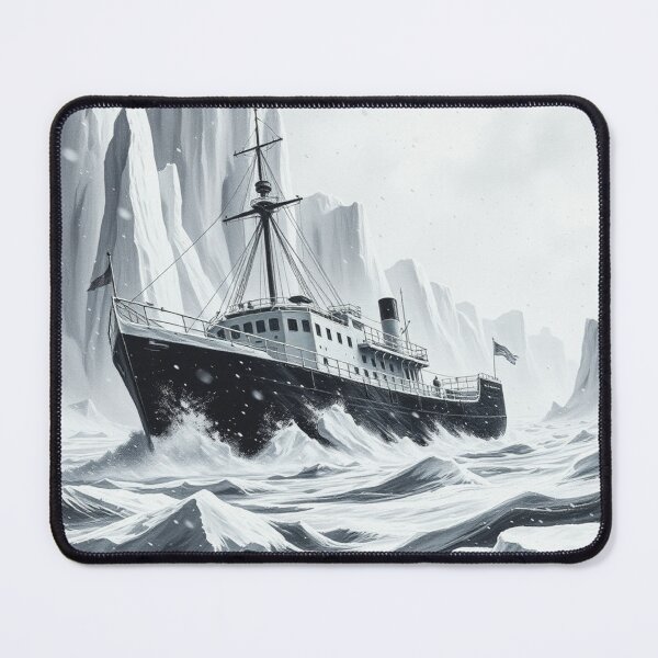 Item preview, Shackleton's Endurance in Antarctic Storm - Vintage Art designed and sold by EllDAV777.