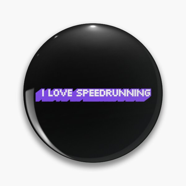 Item preview, Purple Retro-Futuristic “I Love Speedrunning” Text Banner designed and sold by PHRASEandSTYLE.