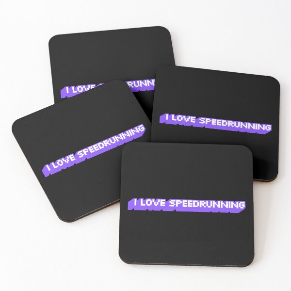 Item preview, Purple Retro-Futuristic “I Love Speedrunning” Text Banner designed and sold by PHRASEandSTYLE.