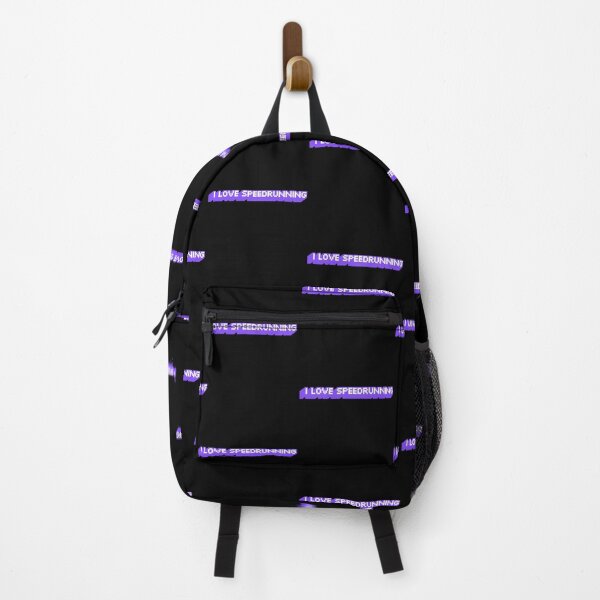 Item preview, Purple Retro-Futuristic “I Love Speedrunning” Text Banner designed and sold by PHRASEandSTYLE.