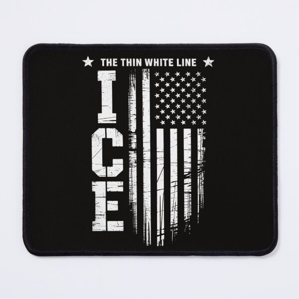 Item preview, Immigrant Ice US Flag The Thin White Line Men Women Kids designed and sold by ForestMmost.