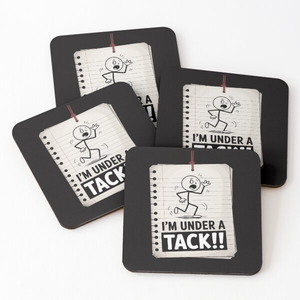 Item preview, I'm Under A Tack Attack Stick Figure Person designed and sold by ForestMmost.