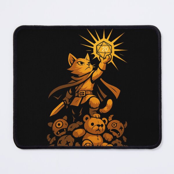 Item preview, Natural 20 Hero – Epic Cat Paladin RPG T-Shirt designed and sold by PurfectAttitude.