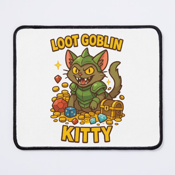 Item preview, Loot Goblin Kitty – Greedy Cat RPG Gamer T-Shirt designed and sold by PurfectAttitude.
