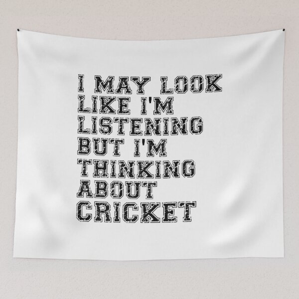Item preview, Funny Cricket Saying Grunge Text Design designed and sold by MimsTees.