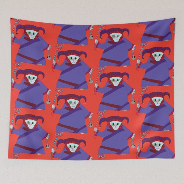 Item preview, cat jester designed and sold by PennyPentney.