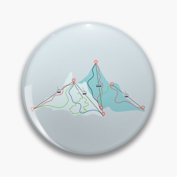 Item preview, Ski Trail Map Illustration – Mountain Slopes Graphic for Skiers designed and sold by lea-lani.