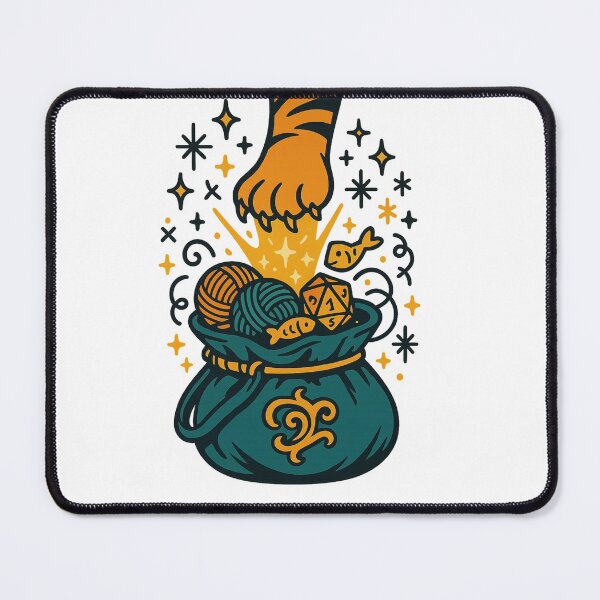 Item preview, Paw of Plunder – Cat Treasure Bag RPG T-Shirt designed and sold by PurfectAttitude.