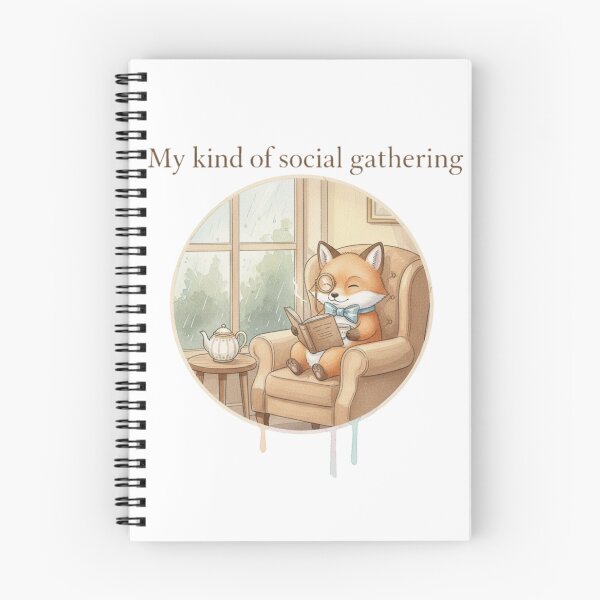 Item preview, My Kind of Social Gathering - Mr. Foxly's Cozy Rain Day designed and sold by Wild-Rose-.