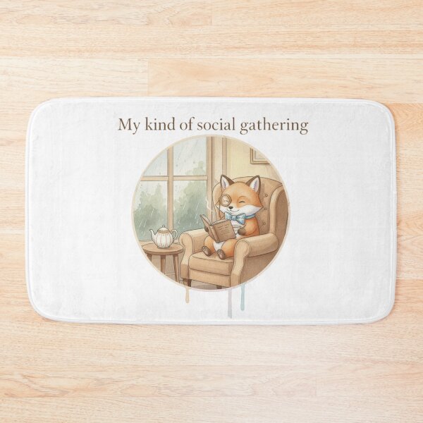 Item preview, My Kind of Social Gathering - Mr. Foxly's Cozy Rain Day designed and sold by Wild-Rose-.