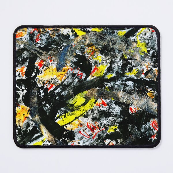 Item preview, Abstract In Black, Yellow, Orange and Silver designed and sold by LymphomaLass.