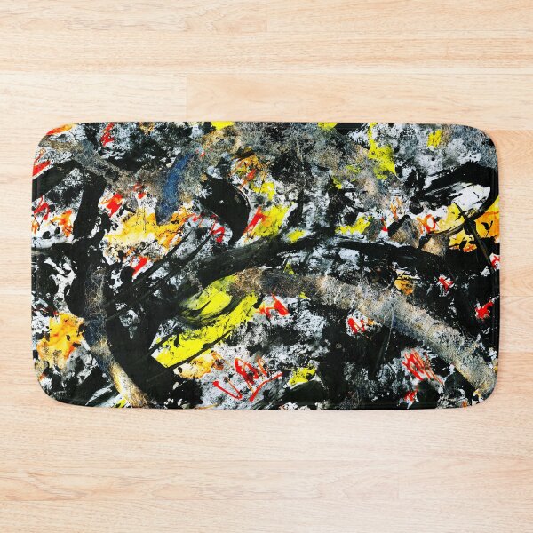 Item preview, Abstract In Black, Yellow, Orange and Silver designed and sold by LymphomaLass.
