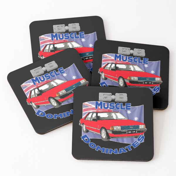 Item preview, 5.8 XD Muscle Dominates – Classic Aussie Car Art designed and sold by Michael van der Hoorn.