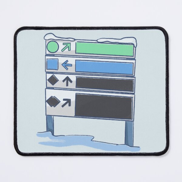 Item preview, Ski Slope Difficulty Sign – Green Circle Blue Square Black Diamond designed and sold by lea-lani.