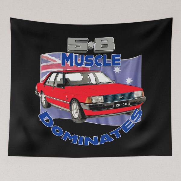 Item preview, 5.8 XD Muscle Dominates – Classic Aussie Car Art designed and sold by Michael van der Hoorn.