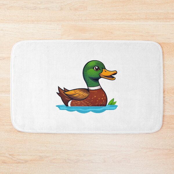 Item preview, Playful Cartoon Duck Swimming on Water designed and sold by hidapuri.