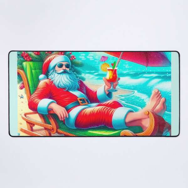 Item preview, Summer Santa Beach- A modern humorous print for a T-shirt from Felia designed and sold by Felia001.