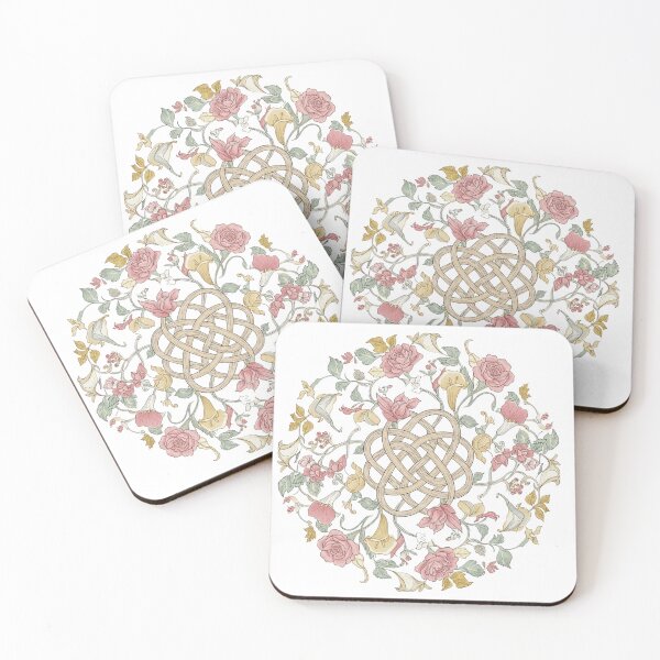 Item preview, Pastel Floral Celtic Knot Circle designed and sold by Krfto.