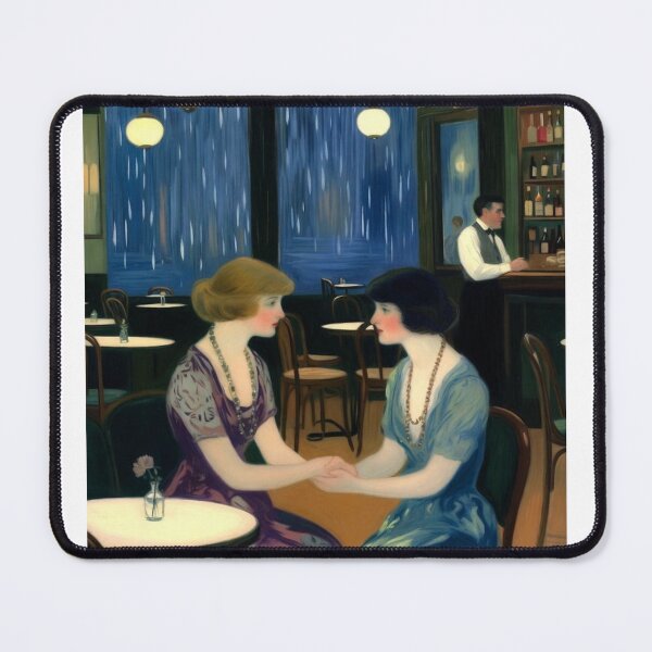 Item preview, Night hawk style, late night cafe, Paris, romantic designed and sold by Grimtruths.