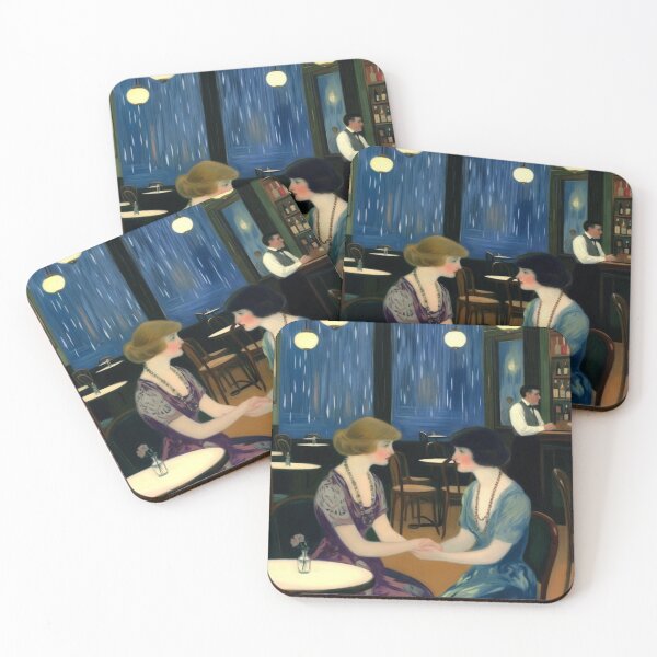 Item preview, Night hawk style, late night cafe, Paris, romantic  designed and sold by Grimtruths.