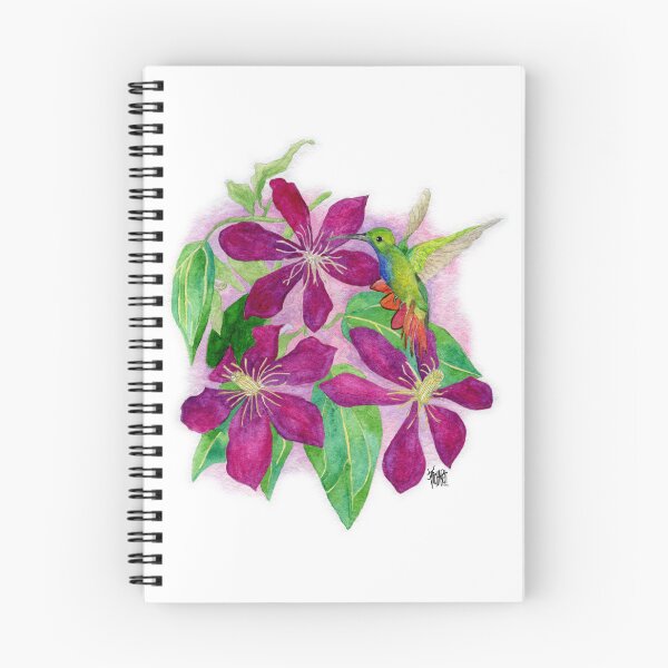Item preview, Green Breasted Mango Humminbird ith Clematis designed and sold by Jesus Vichareli.