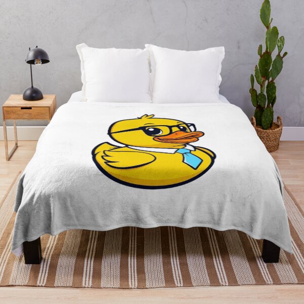 Item preview, Cheerful Cartoon Yellow Rubber Duck with Glasses designed and sold by hidapuri.