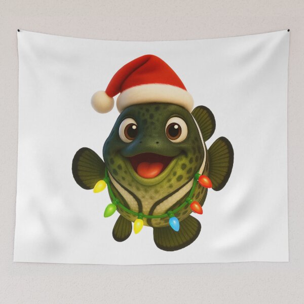 Item preview, Christmas Black Crappie designed and sold by Sillytoe.