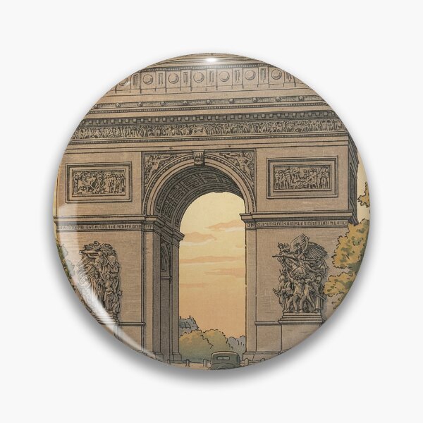 Item preview, Arc de Triomphe Japanese Woodblock Print designed and sold by Takeda-art.
