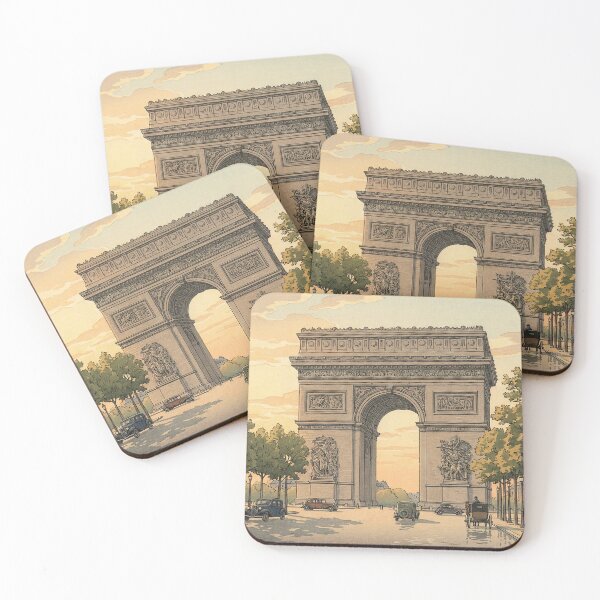 Item preview, Arc de Triomphe Japanese Woodblock Print designed and sold by Takeda-art.