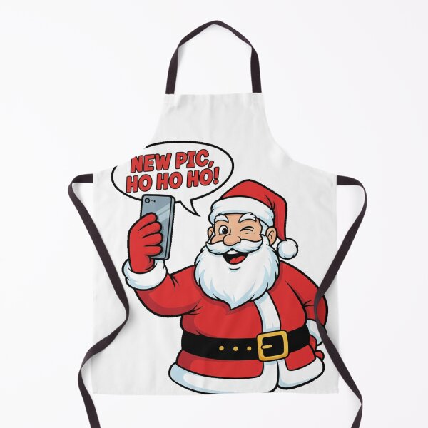 Item preview, Pop Art Santa Claus Selfie Sticker | 'New Pic, Ho, Ho, Ho!' Christmas Humor designed and sold by Thaliandra.