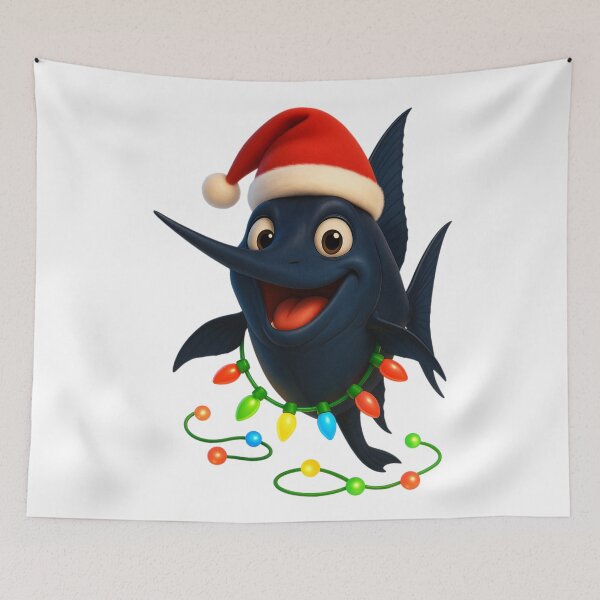 Item preview, Christmas Black Marlin designed and sold by Sillytoe.