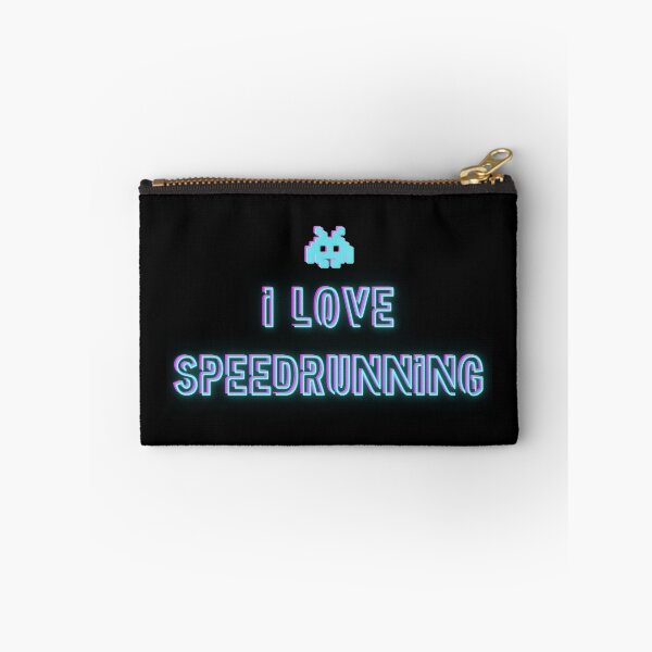Item preview, Cyan Retro Icon “I Love Speedrunning” Glowing Text Design designed and sold by PHRASEandSTYLE.