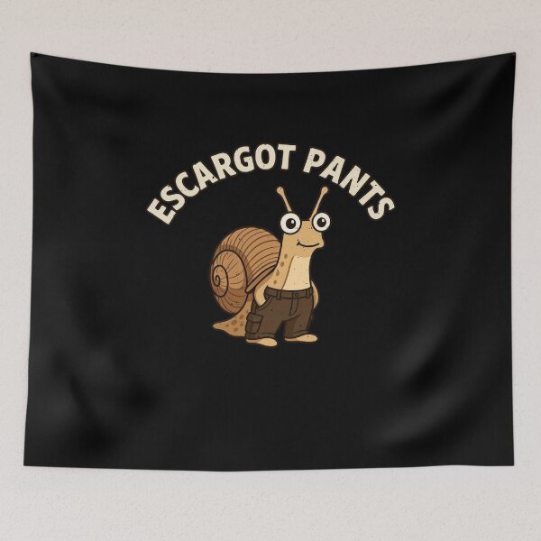Item preview, Escargot Pants Snail Pun designed and sold by elderberry.