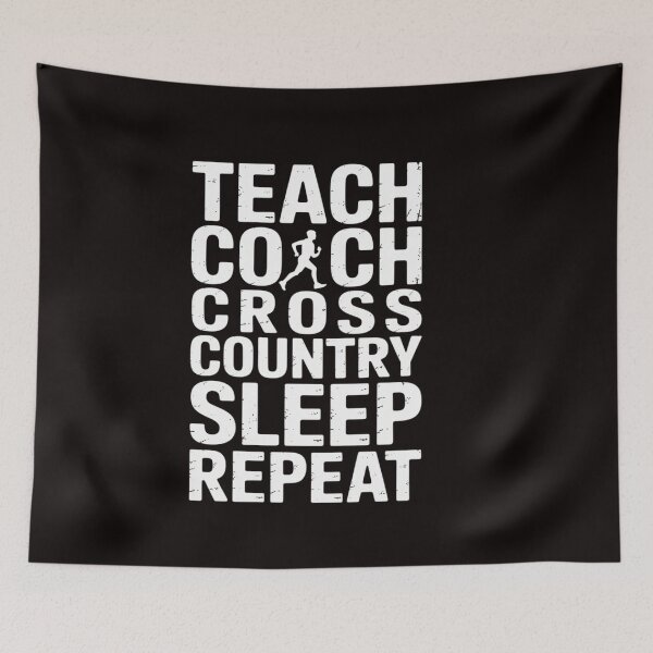 Item preview, Teach Coach Cross Country Sleep Repeat Gifts XC Running Men designed and sold by ControlCenter.
