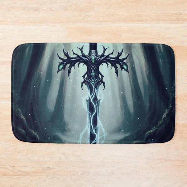 Item preview, Dark Fantasy Elven Runeblade Sword - Glowing Magic Forest Art designed and sold by Art's Diner.