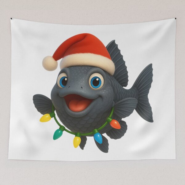 Item preview, Christmas Blue Eyed Pleco Fish designed and sold by Sillytoe.