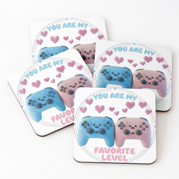 Item preview, You Are My Favorite Level - Cute Gamer Couple Valentine's Day 3D Art designed and sold by xper-t-s.