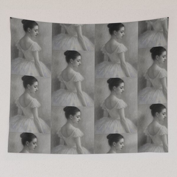 Item preview, Beautiful, ballet, dancer, retro, improvisation  designed and sold by Grimtruths.