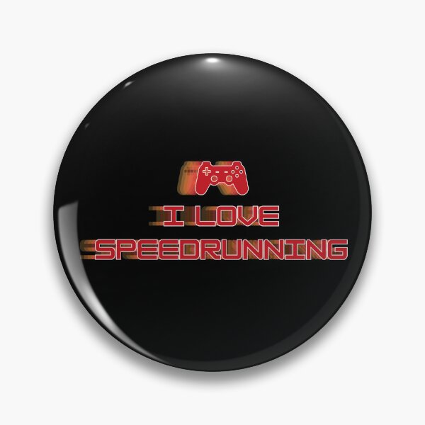 Item preview, Red Controller “I Love Speedrunning” Fast Distortion Gaming Design designed and sold by PHRASEandSTYLE.